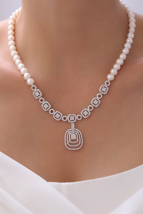 DOĞAL İNCİ KOLYE GB7234 - 1