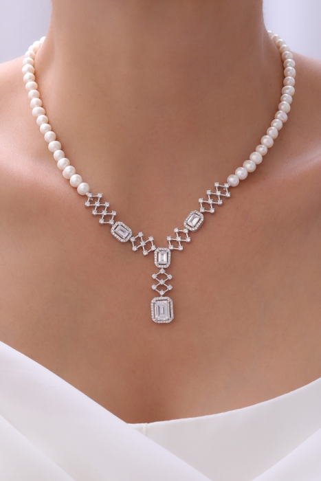 DOĞAL İNCİ KOLYE GB7269 - 1