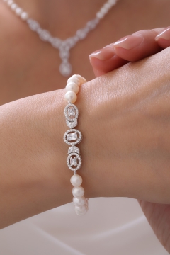 Celeste Oval İnci Seti - 4