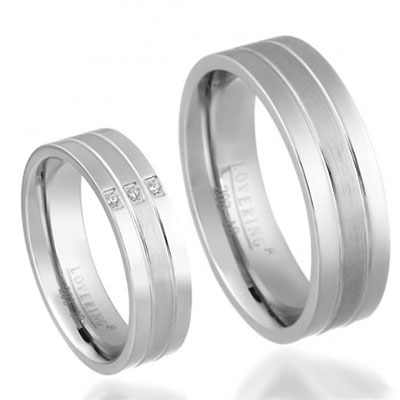LOVERİNG 316L GARANTİLİ ÇELİK ÇİFT ALYANS - 1