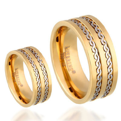 LOVERİNG 316L GARANTİLİ ÇELİK ÇİFT ALYANS - 1