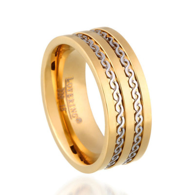 LOVERİNG 316L GARANTİLİ ERKEK ÇELİK ALYANS - 1