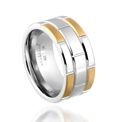LOVERİNG 316L GARANTİLİ ERKEK ÇELİK ALYANS - 1