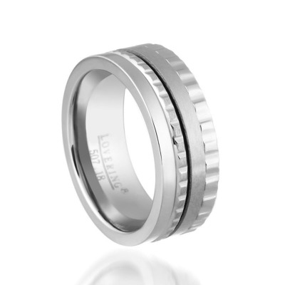 LOVERİNG 316L GARANTİLİ ERKEK ÇELİK ALYANS - 1