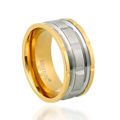 LOVERİNG 316L GARANTİLİ ERKEK ÇELİK ALYANS - 1
