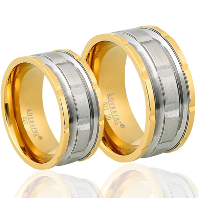 LOVERİNG ÇİFT ÇELİK ALYANS - 1